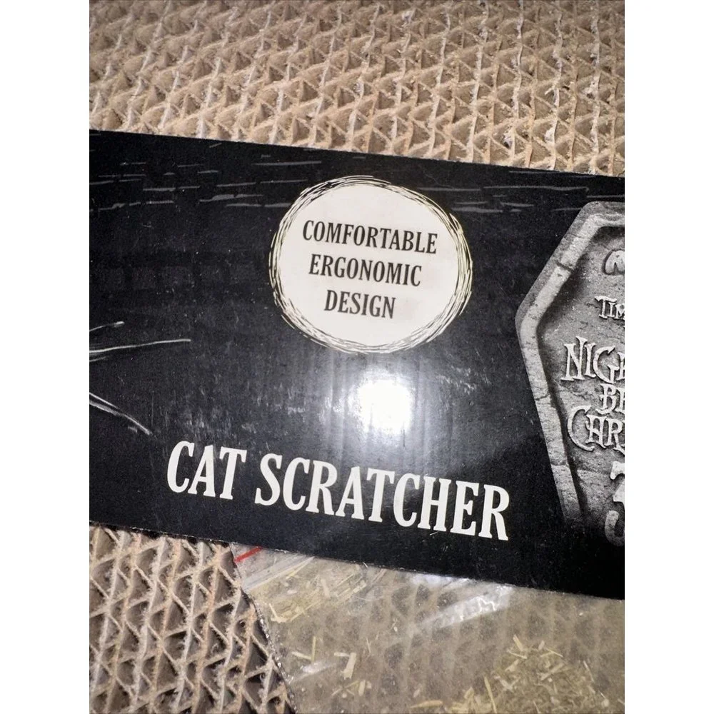 Nightmare Before Christmas Halloween Corrugate Wave Cat Scratcher NEW